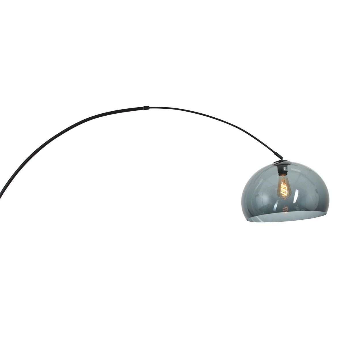 Wandbogenlampe Sparkled schwarz mit Rauchhaube Steinhauer 8712746146660