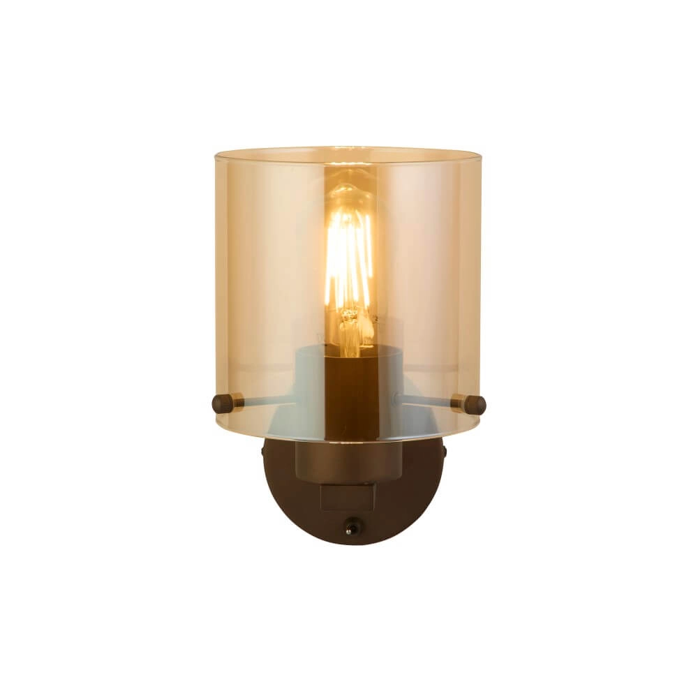 Wandleuchte Sweden Mokka-Braun