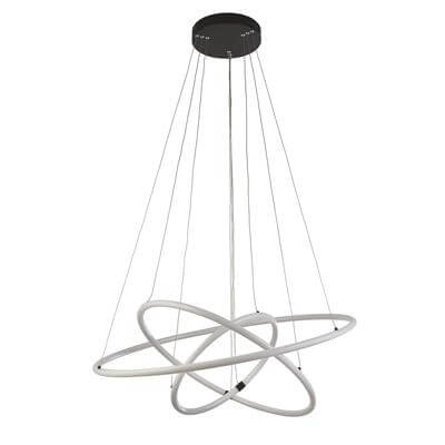 Hängelampe Revolve Leerer 3-Ring schwarz Searchlight 5053423189451