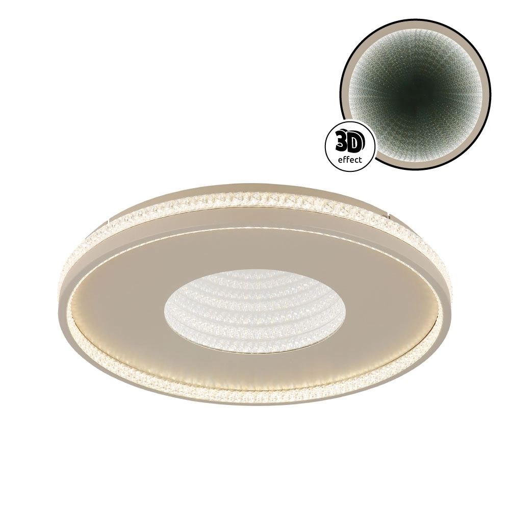 Design-Deckenleuchte Shirley sandbraun Ø 50,5cm Globo 9007371578351