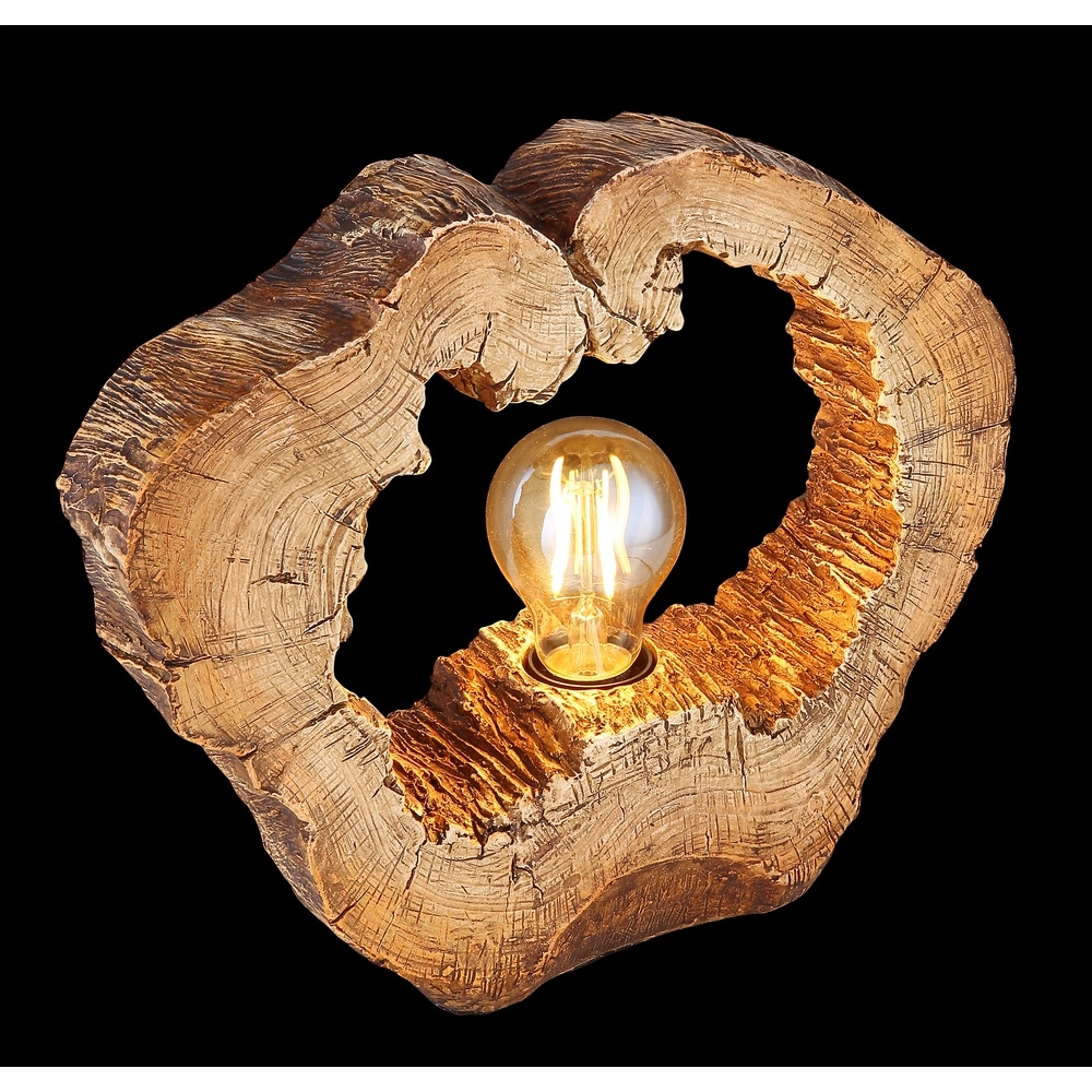 Einzigartige Tischlampe Vinzenz Holz Globo 9007371426706