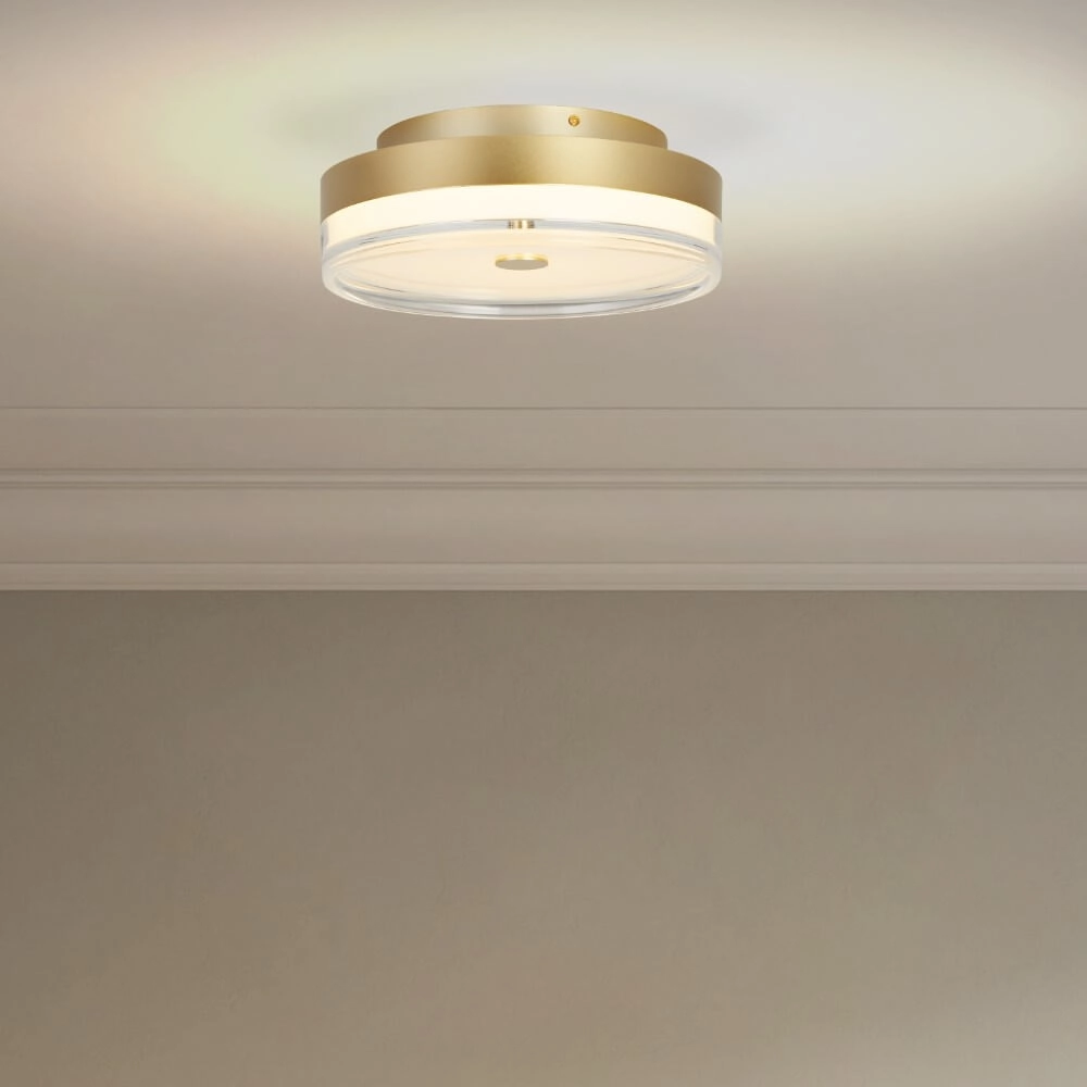 Deckenlampe Cyprus Ø 30cm gold Searchlight 5053423273747