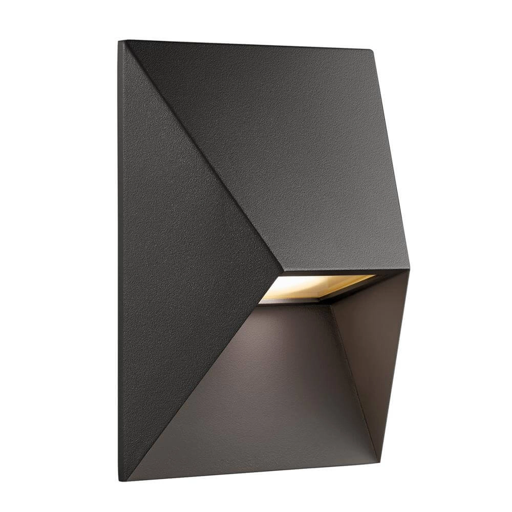 Design-Wandleuchte Pontio schwarz 15cm