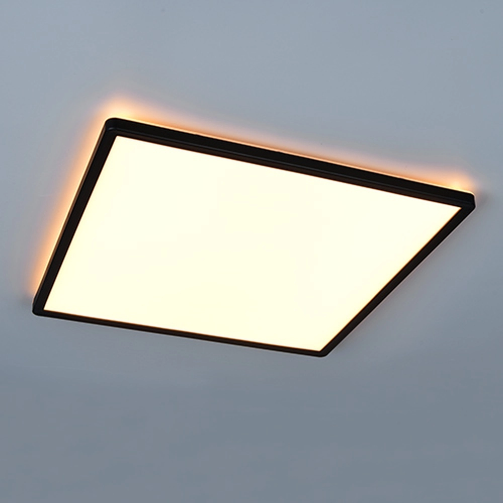 Quadratische Deckenlampe Emra Schwarz 42 cm Trio 4017807704198