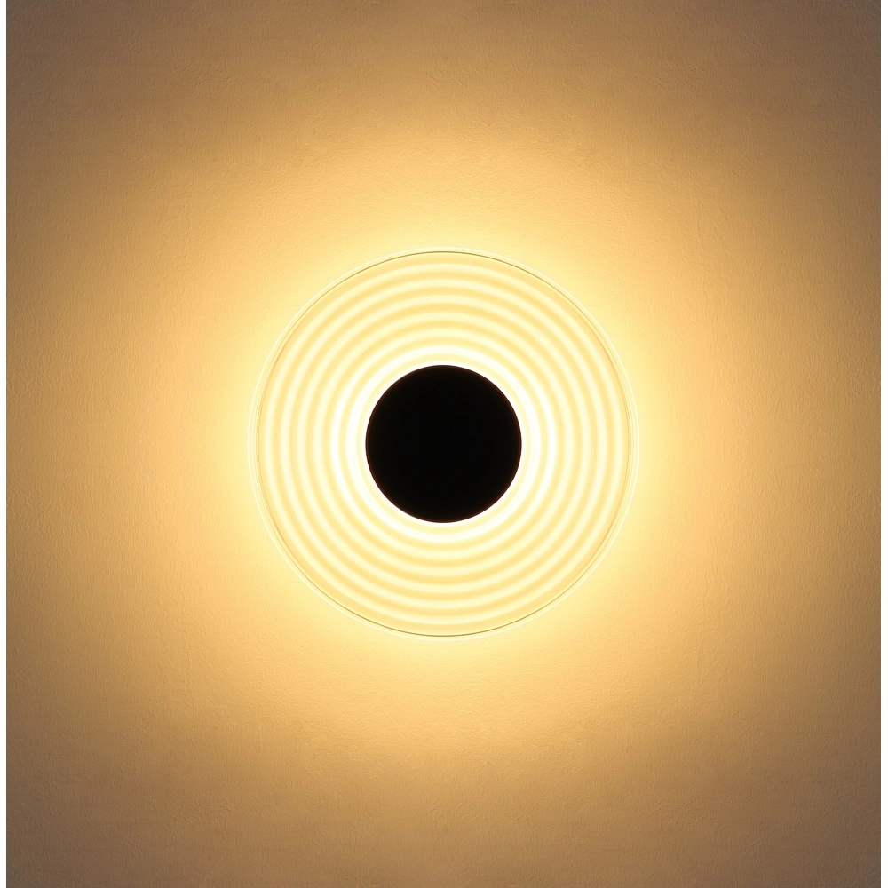 Goldene Wandlampe Janell Schwarz Globo 9007371578412
