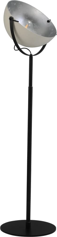 Stehlampe Larino 50 175 cm schwarz mit weiß und grau