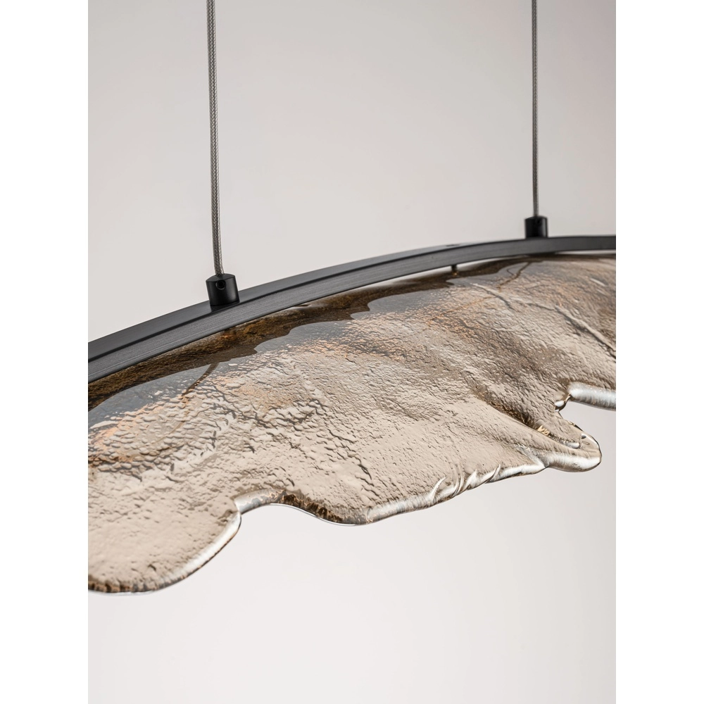 Design-Pendellampe Amado Anthrazit mit Mokka 104 cm Lyora 5212063500273