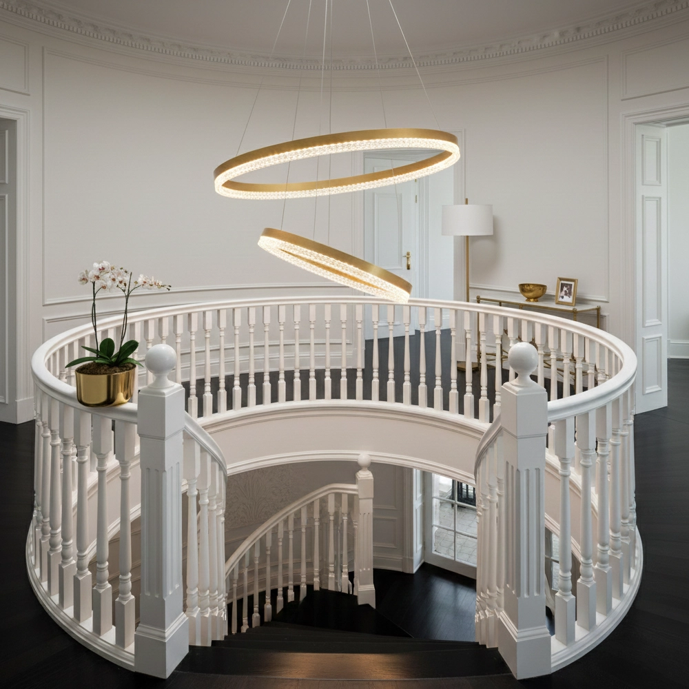 Pendelleuchte Adria gold Ø 60cm doppelt