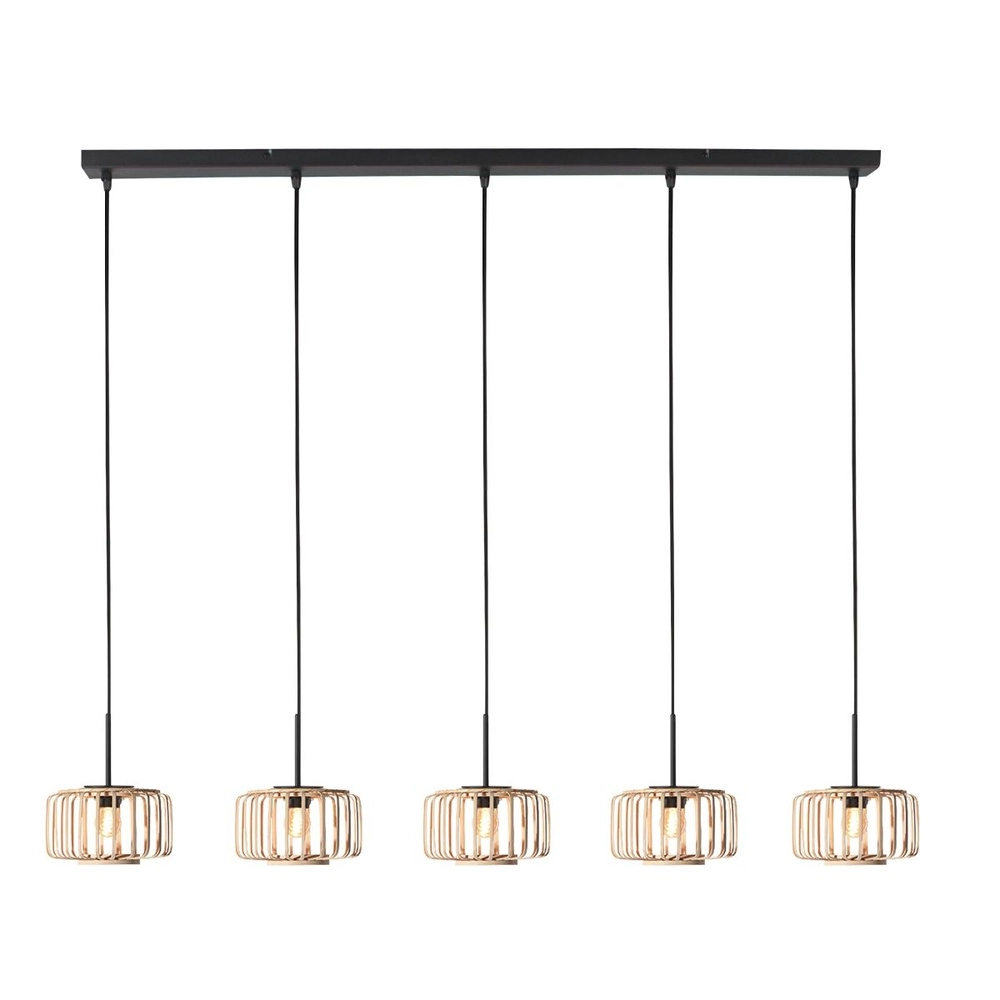 5-flammige Pendelleuchte HaloSwap gerade Steinhauer 8712746183214