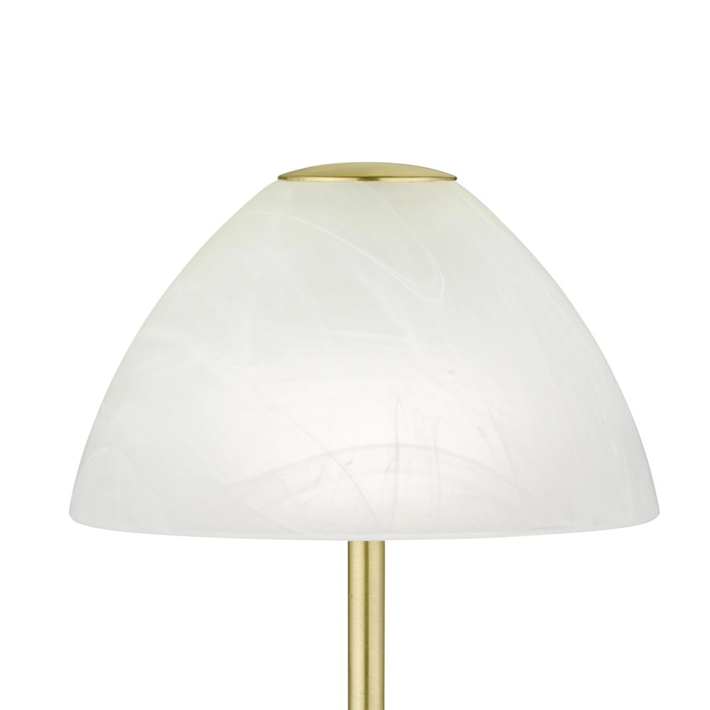 LED Tischlampe Queen 24 cm Messingmatte Trio 4017807369540