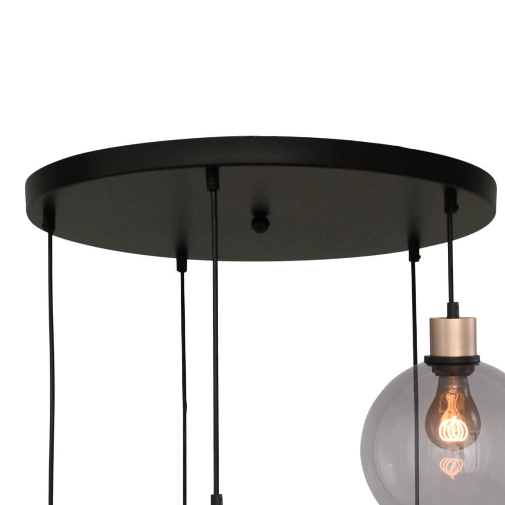 Vide-Hängelampe Lazise 5x Ø 20cm gold Masterlight 8718121303079