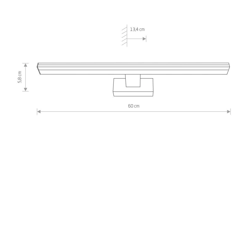 Chrom-Spiegellampe Picasso mit LED Lyora 5903139813198