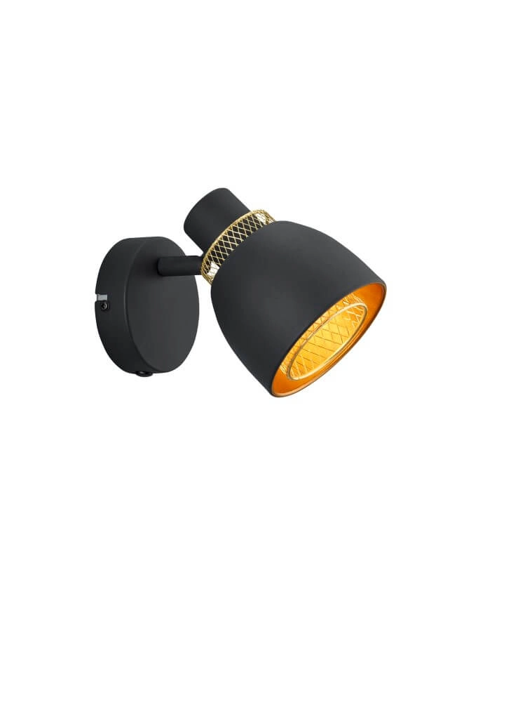 Schwarze Deckenlampe Punch