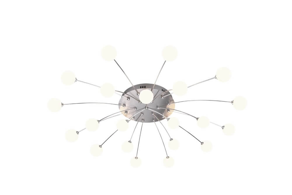 Designer-Deckenleuchte Bullet Nickel Trio 4017807539226