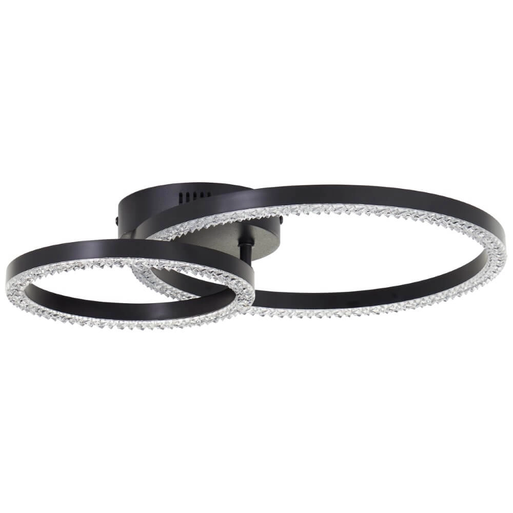 Schwarze Deckenleuchte Aurelia 2500lm Brilliant 4004353442124