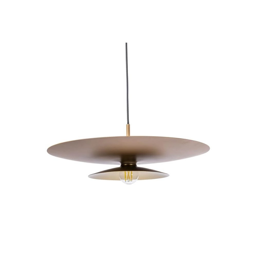 Pendelleuchte Linares Regenschirm braun Ø 50cm Artdelight 8720701101678