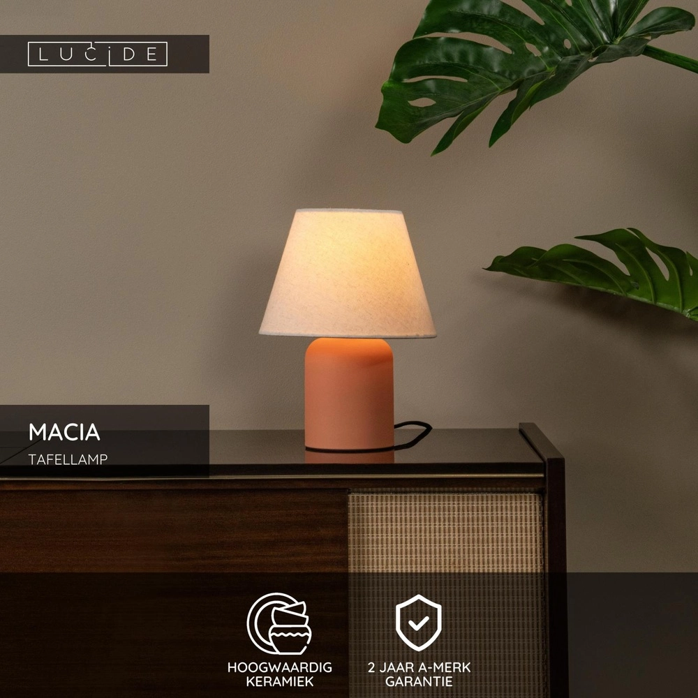 Tischlampe Macia Terrakotta Lucide 5411212061584