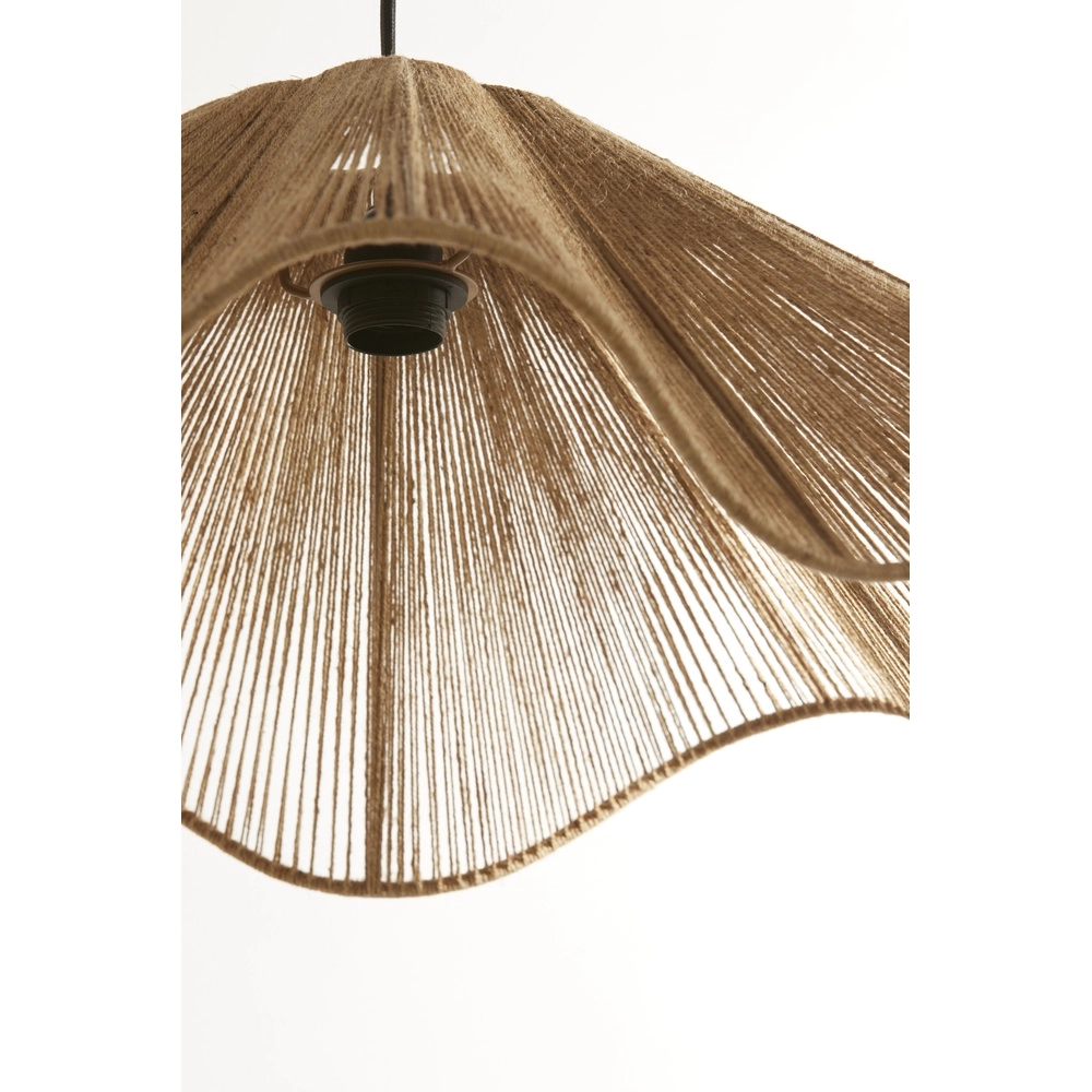 Rattan-Pendellampe Fodara Ø 60 cm braun Light & Living 8717807702090