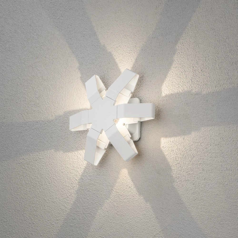 LED-Außenleuchte Pescara Star 25cm weiß KonstSmide 7318307977257