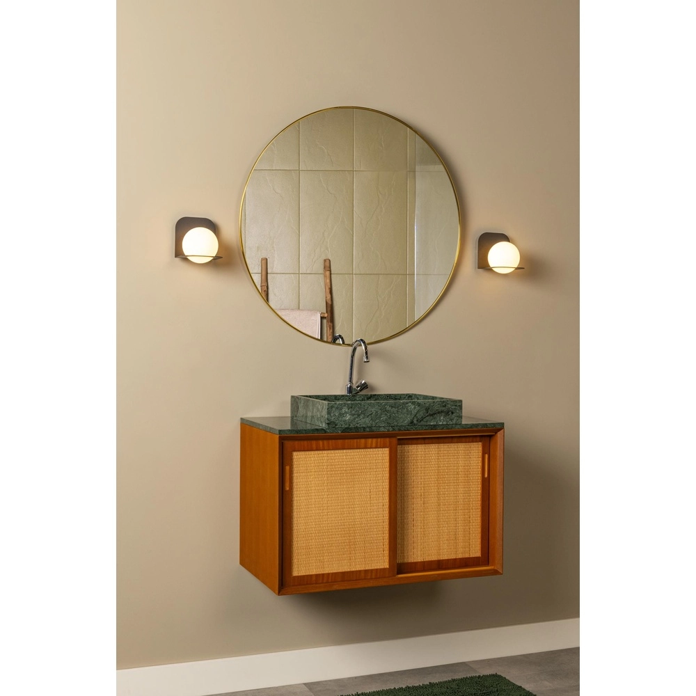 Design-Wandlampe Davy Schwarz eignet sich für das Badezimmer Lucide 5411212040558