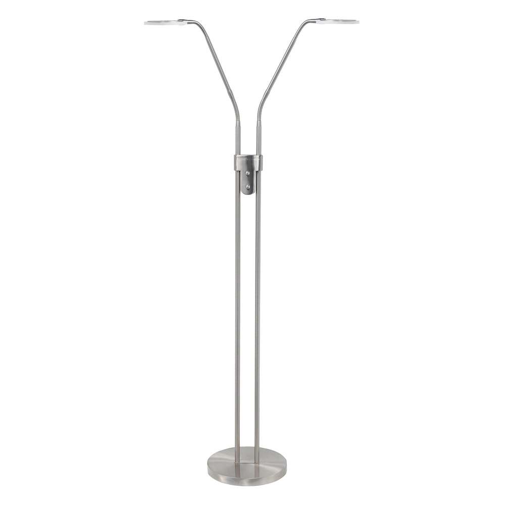 Design-Leseleuchte Rodeo Nickel doppelt