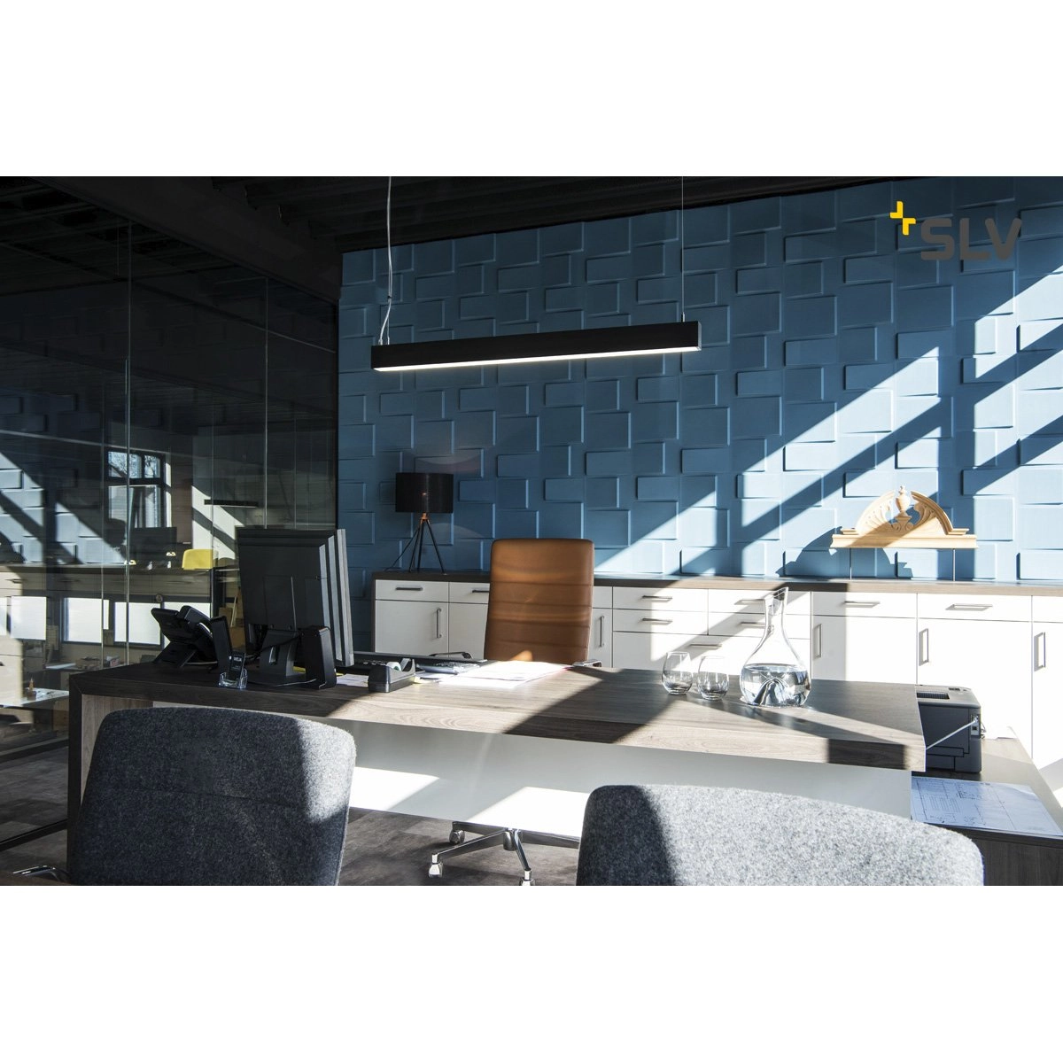 Büro Hängelampe Glenos 3000K SLV 4024163196949