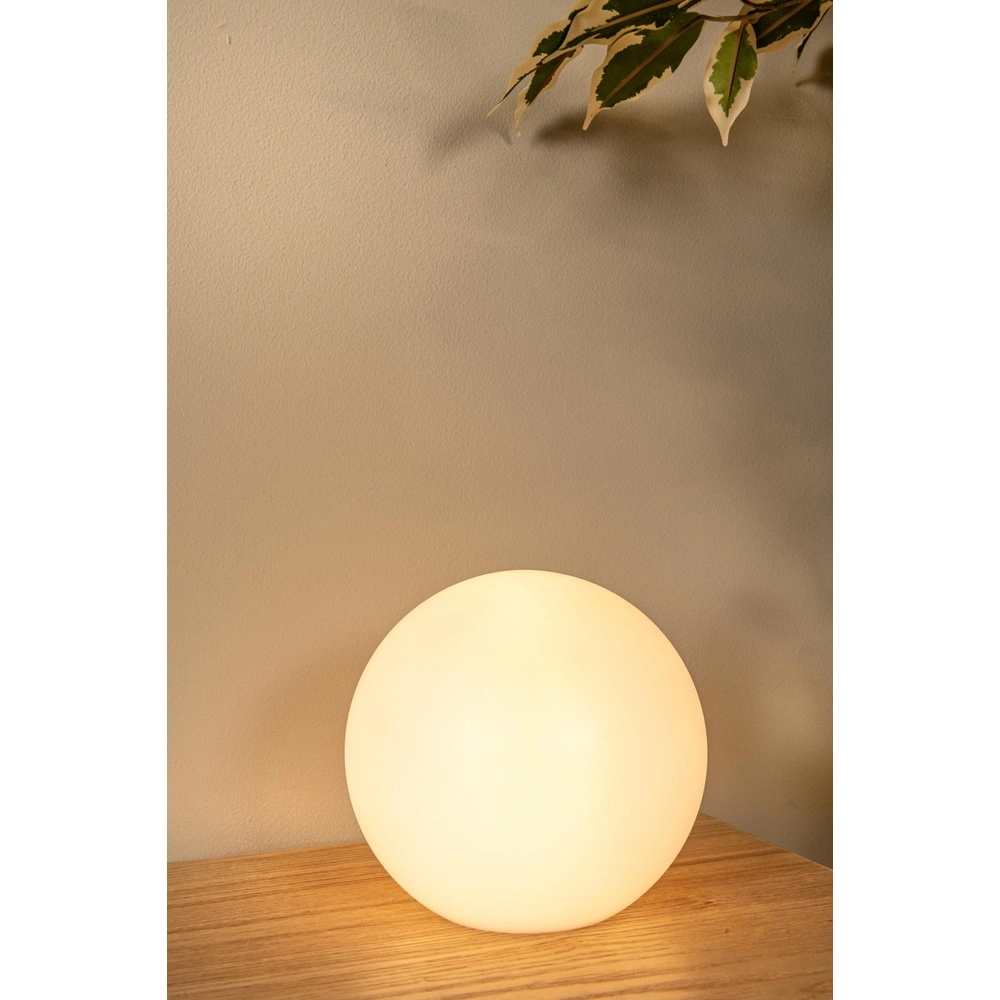 Wiederaufladbare Tischlampe Pino M – weiß Lucide 5411212061645