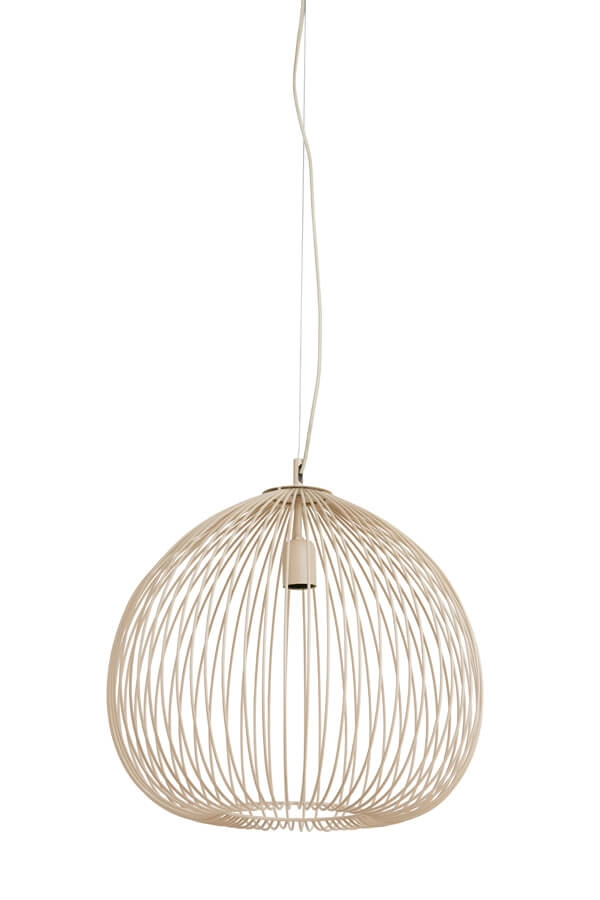 Cremefarbene Pendelleuchte Rilana Ø 45cm Light & Living 8717807649784
