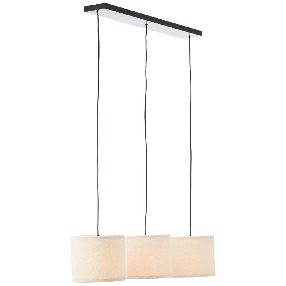 Cremefarbene Hängelampe Teddy 3-flammig Brilliant 4004353447273