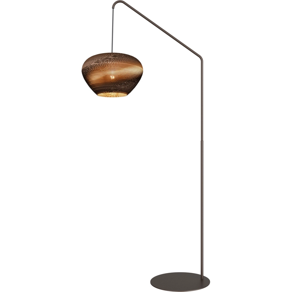 Denken Sie an eine Papier-Stehlampe Cartone Kakaofuß