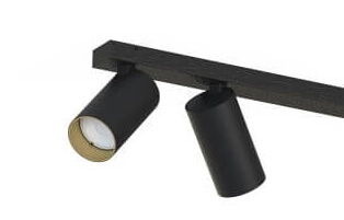 Aufbaustrahler Mono schwarz mit gold Lyora 5903139776899