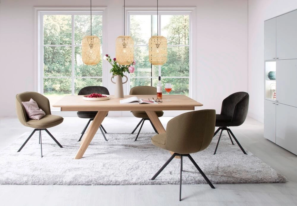 Hängelampe aus Rattan Calla helles Holz Fischer & Honsel 4052231600067