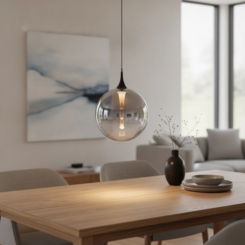 Pendelleuchte Orenda Einfaches Rauchglas