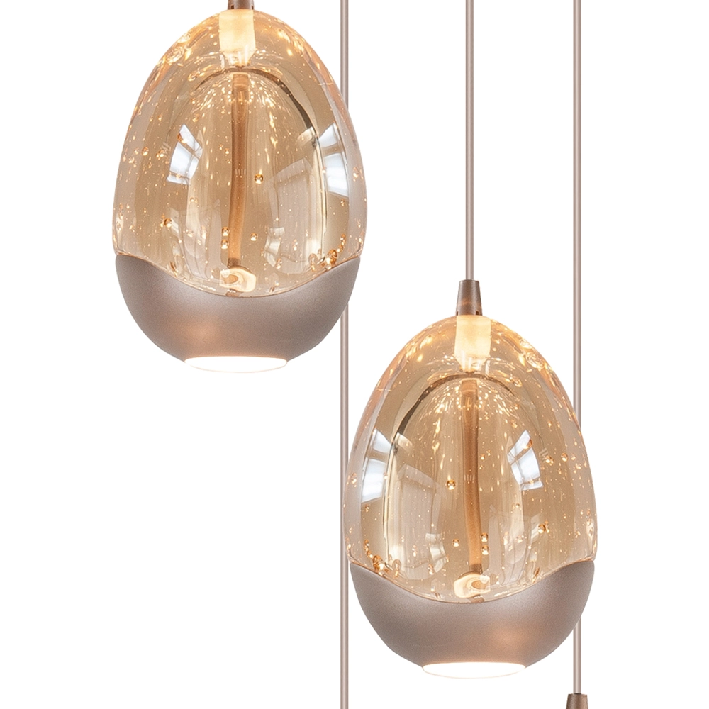 Pendellampe Champagne Egg 5-Lampen-Pendellampe Highlight 8718379052385