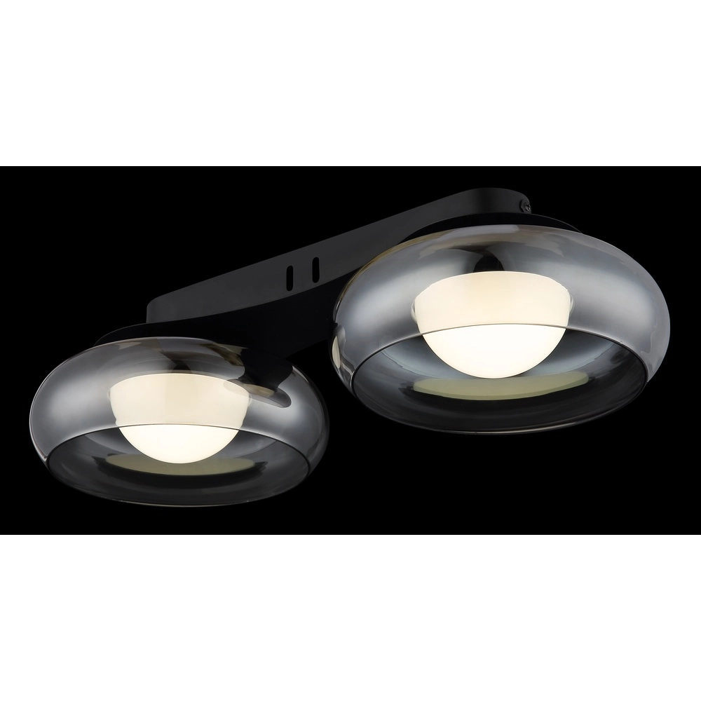 Design-Deckenlampe Carlene 2-Licht Schwarz Globo 9007371569175