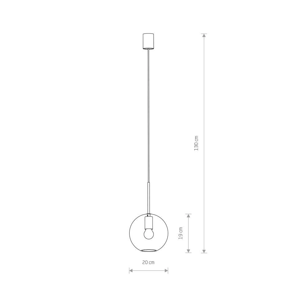 Glaskugellampe Sphere Ø 20cm Lyora 5903139784894