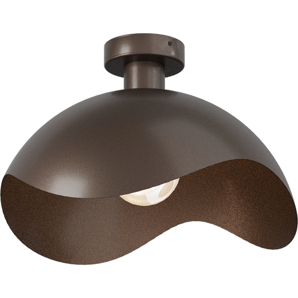 Design-Deckenlampe Volta Ø 40cm – wellig – Kakao