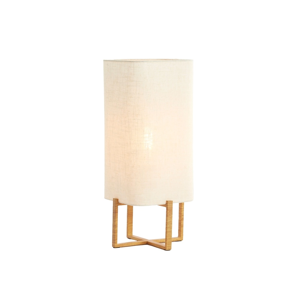Tischlampe Wyn 50,5 cm – cremefarbenes Seil mit Holzoptik Light & Living 8717807792572