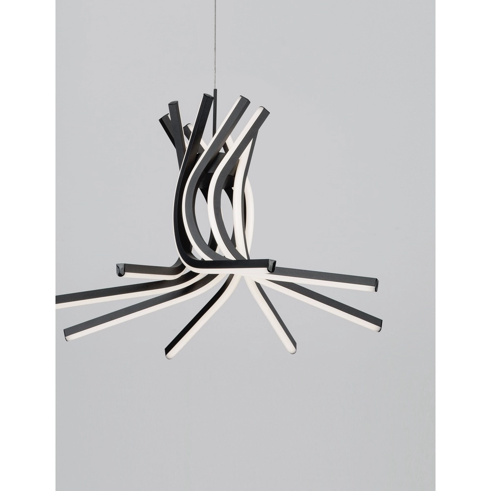 Design-Pendelleuchte Narvi S schwarz Ø 50cm Lyora 5212017424204