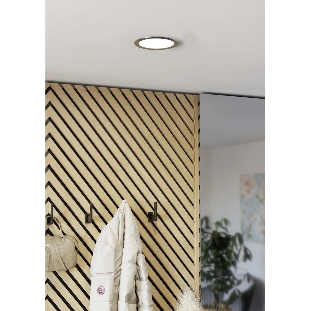 Einbaulampe Fueva 6 rund – Edelstahl – Ø 16,8 cm Eglo 9008606330850