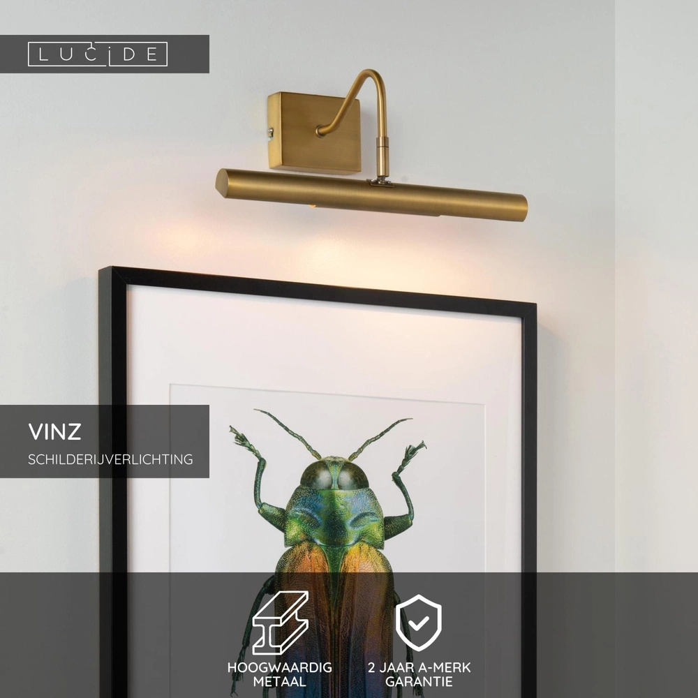 Bildlampe Vinz Gold Lucide 5411212452184