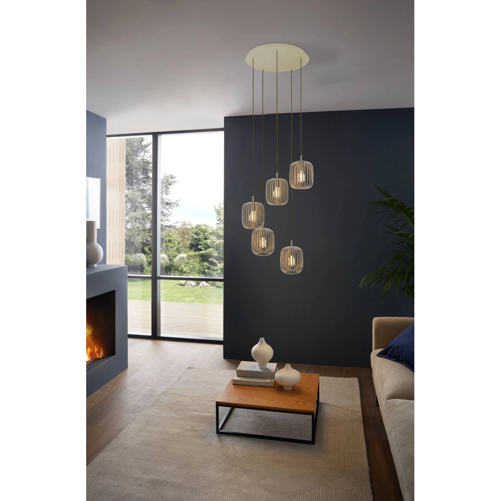 5-Licht Pendellampe Romazzina Sand - E27 Eglo 9008606299904
