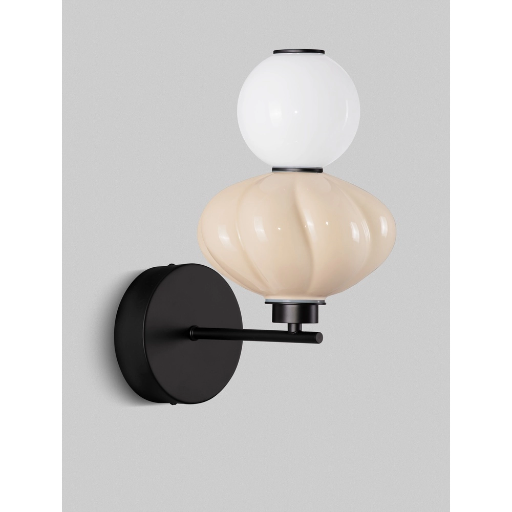 Wandleuchte Oneta weiß - beige Lyora 5212017473981