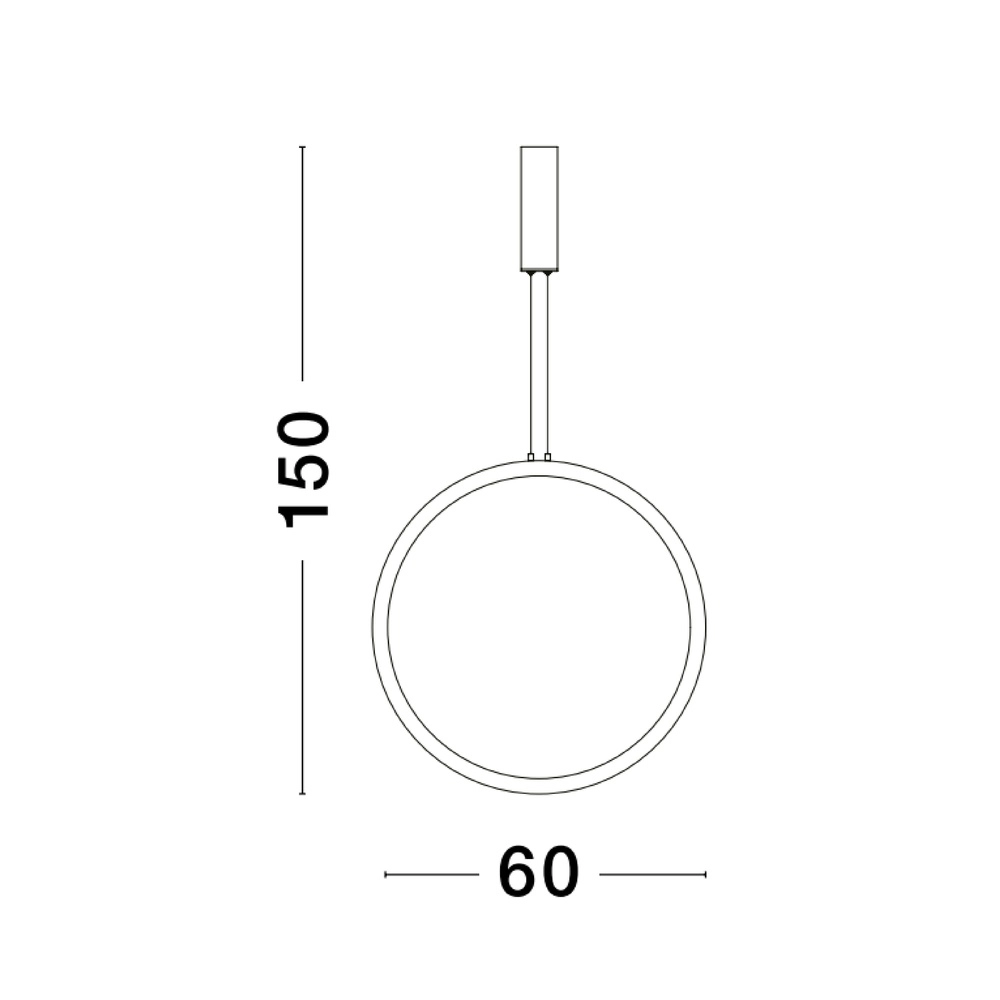 Runde Pendelleuchte Change Ø 60cm gold Lyora 5212017437303