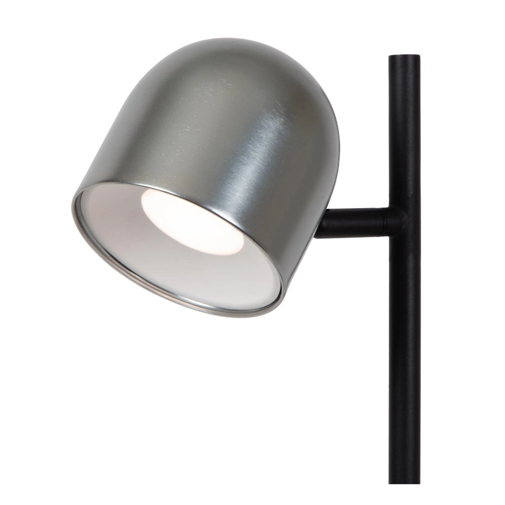 Wiederaufladbare Stehlampe Skanska Rech Metallisch-Grau Lucide 5411212032157