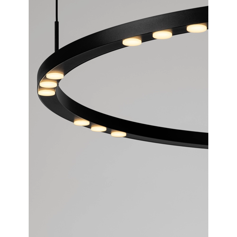 Schlanke Pendelleuchte Lunette schwarz Ø 80cm Lyora 5212017465207