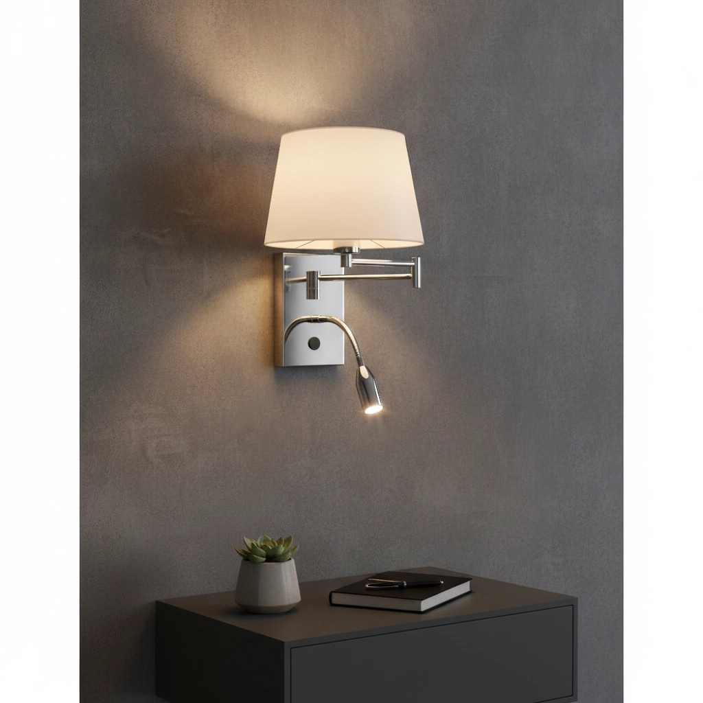 Wandleuchte Cingo Chrom mit Weiß Lyora 5212017403872