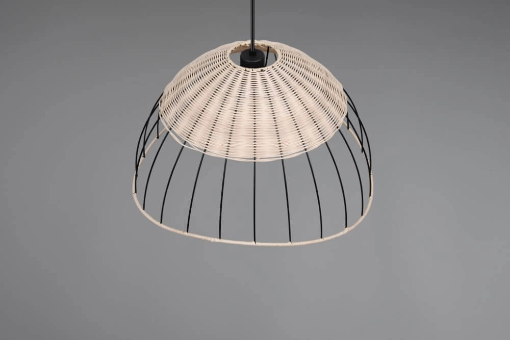 Rattan Pendelleuchte Sandrine Ø 48cm Trio 4017807637656