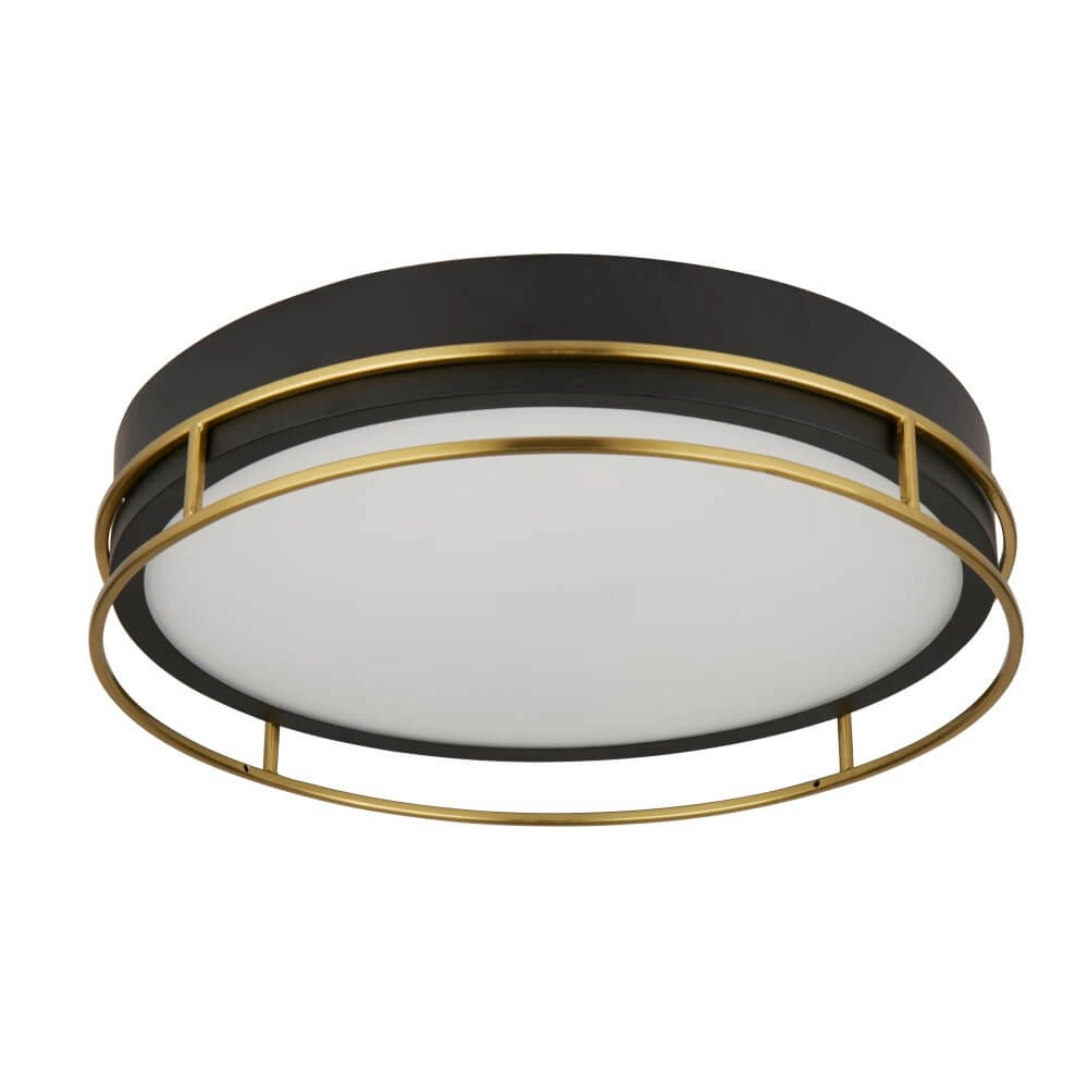 Designer-Deckenleuchte Pheonix Ø 40cm schwarz mit Gold
