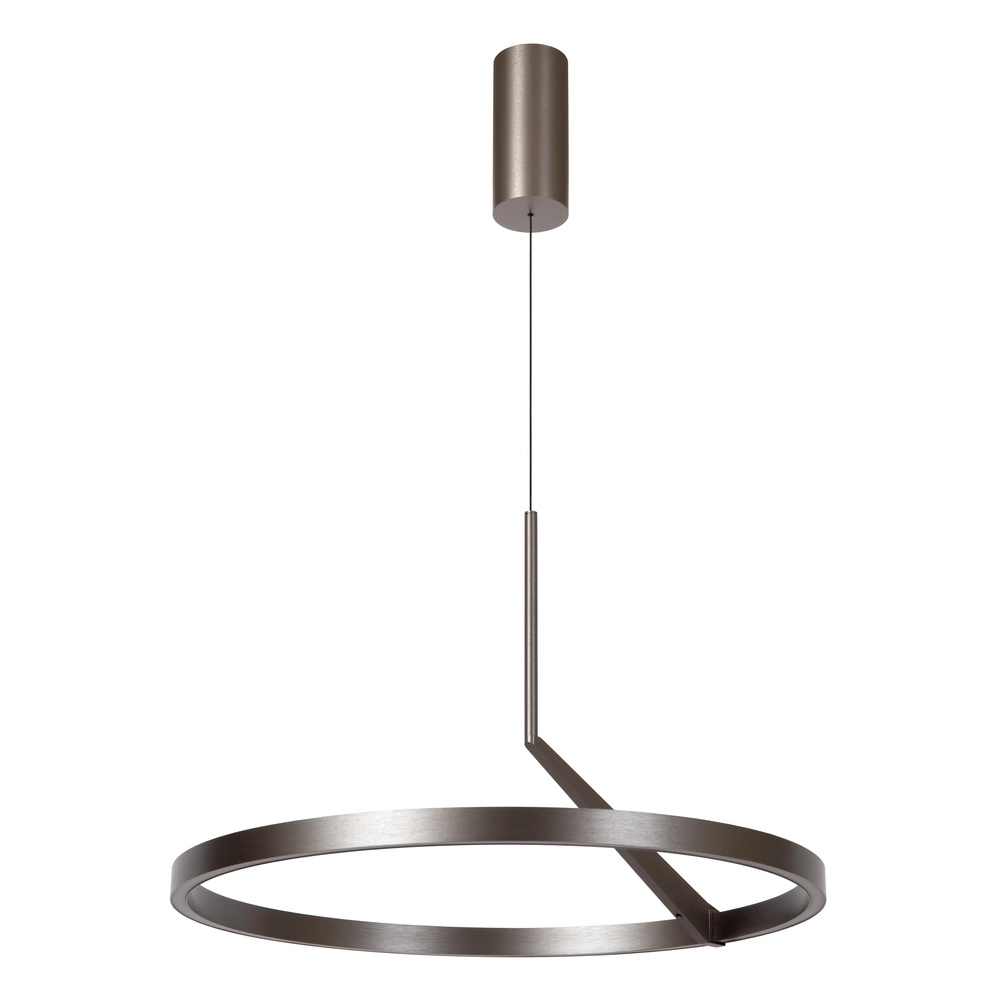 Elegante LED-Pendelleuchte Applause Gebürstetes Metall – Ø 60 cm Premium by Lucide 5411212221827